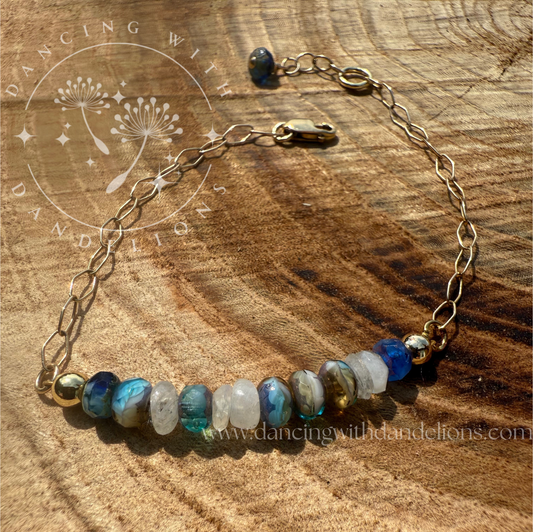 Peace Morse Code bracelet